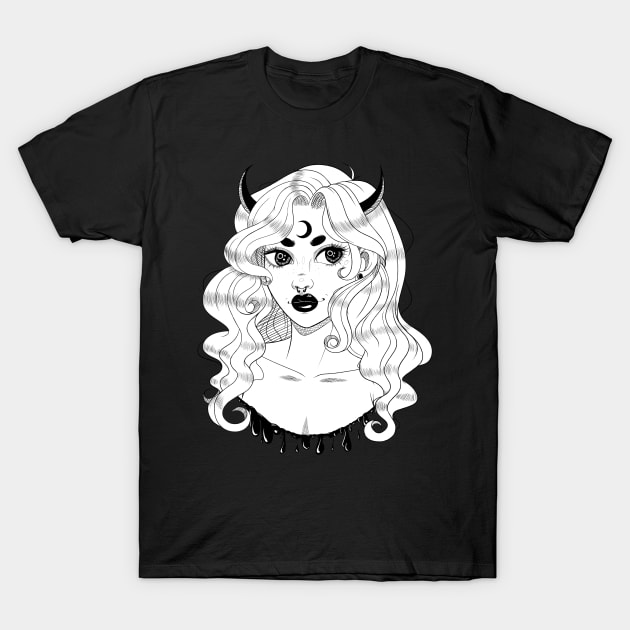 Demon Girl T-Shirt by PeppermintKamz